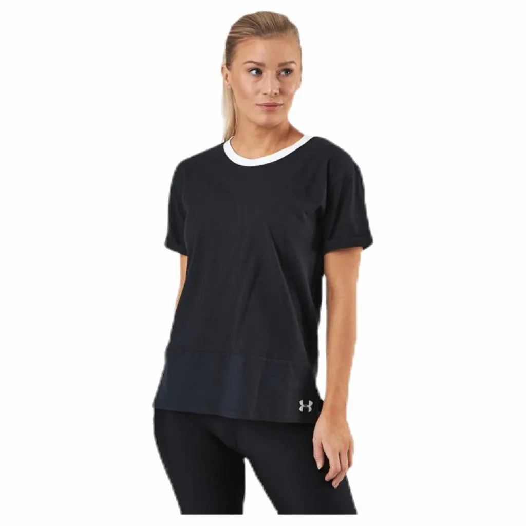 Under Armour UA Charged Cotton SS Black Svart Clearance