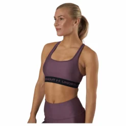 Ua Crossback Mid Bra Ash Plum*Under Armour Discount