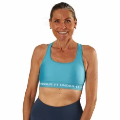 Ua Crossback Mid Bra Glacier Blue*Under Armour Discount