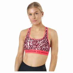Under Armour Ua Crossback Mid Print Penta Pink / Penta Pink / Blac Flerfärgad Online
