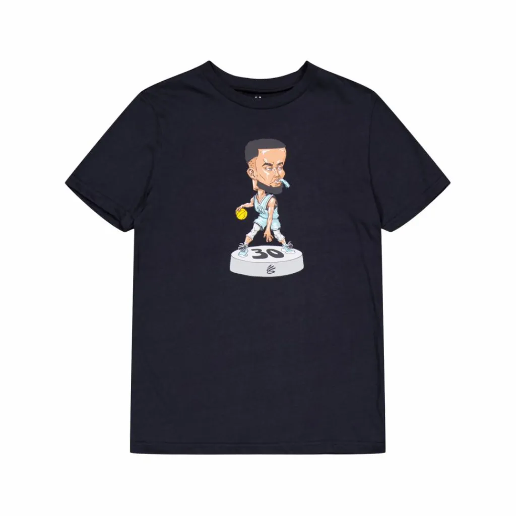 Under Armour Ua Curry Bobblehead Ss Black Svart