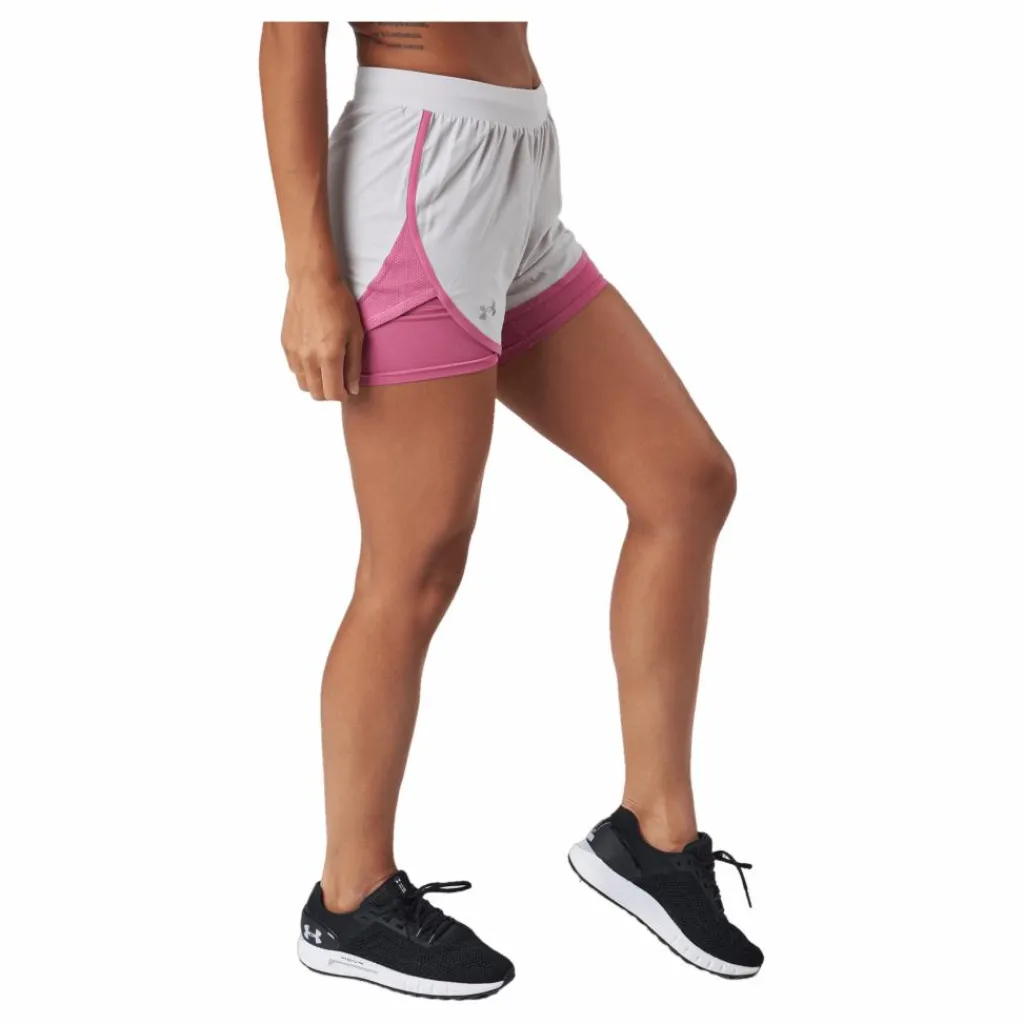 Ua Fly By Elite 2-in-1 Short Ghost Gray*Under Armour Sale