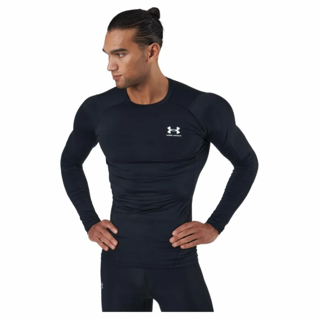 Under Armour Ua Hg Armour Comp Ls Black Svart Best