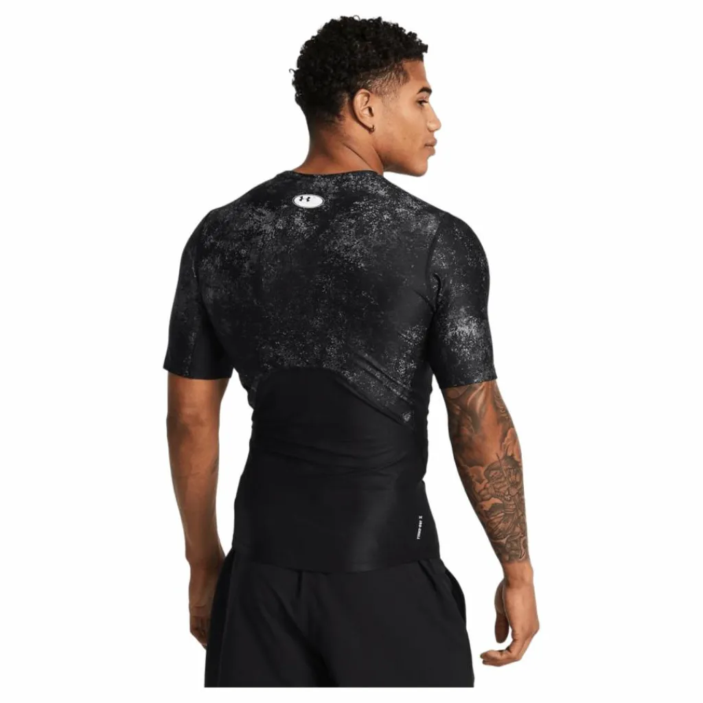 Under Armour Ua Hg Isochill Prtd Ss Black Svart Hot