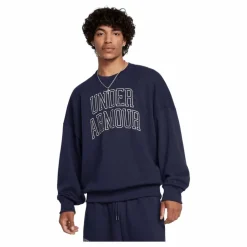 Ua Icon Hwt Terry Os Crew Midnight Navy*Under Armour