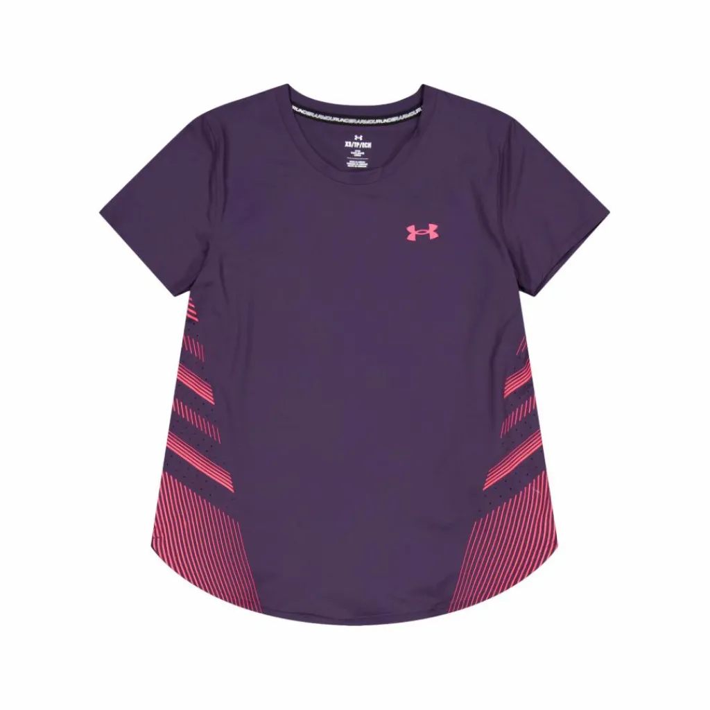 Ua Iso-chill Laser Tee Ii Tux Purple*Under Armour Clearance