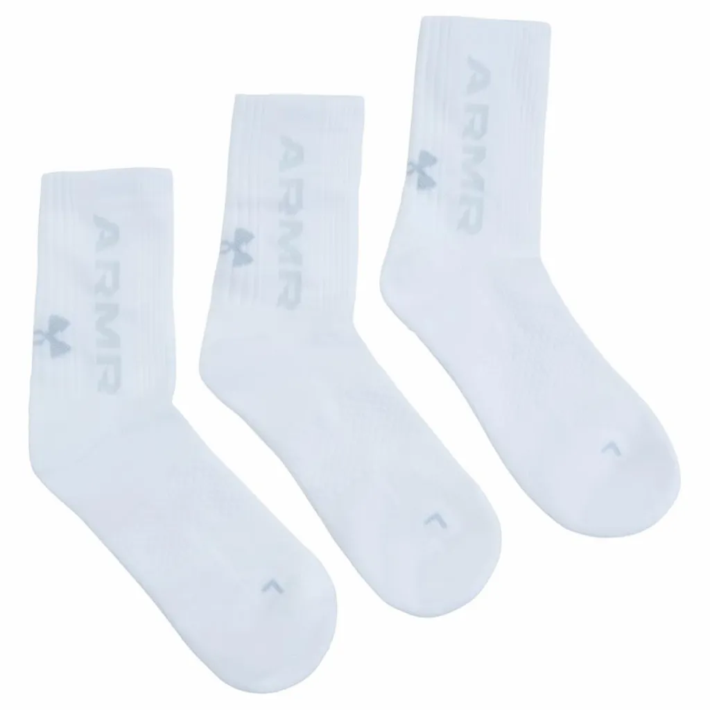 Under Armour UA 3-Maker 3pk Mid-Crew Vit Hot