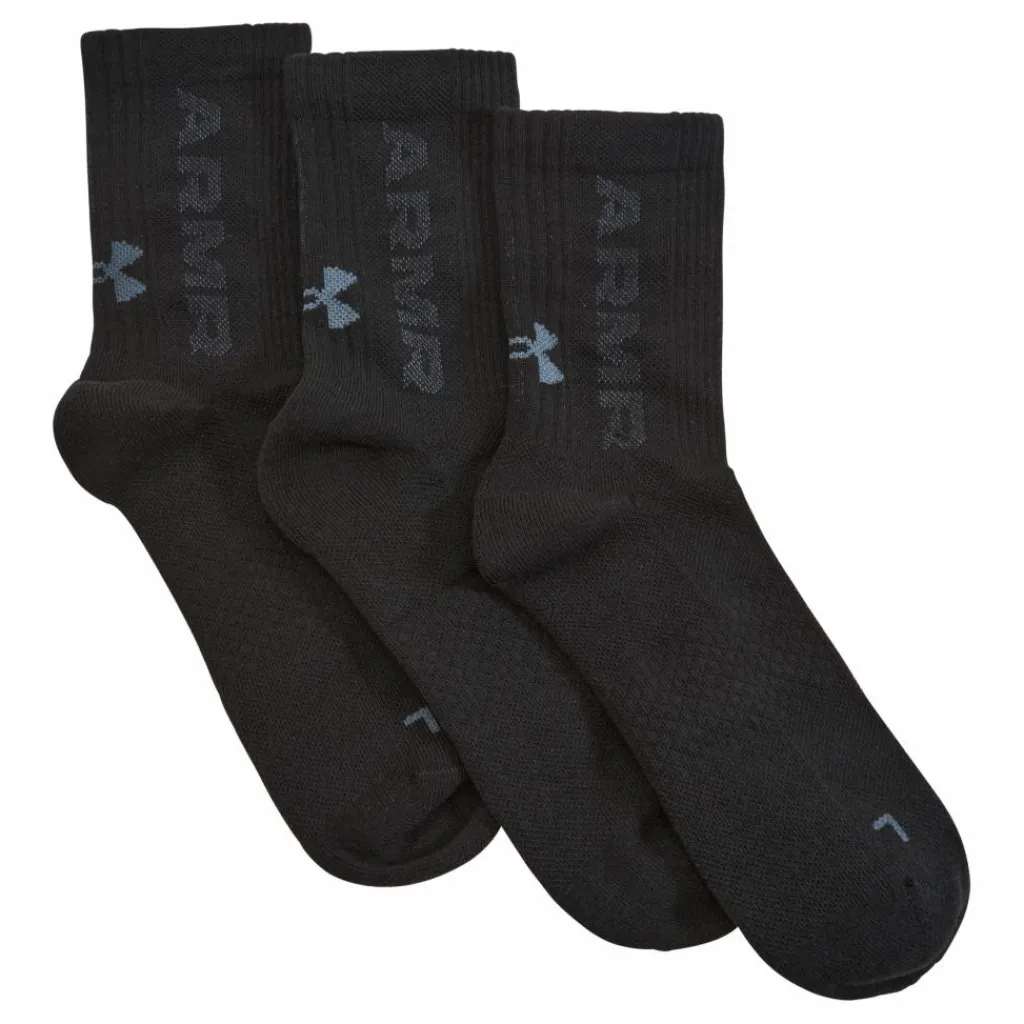 Under Armour UA 3-Maker 3pk Mid-Crew Svart Online