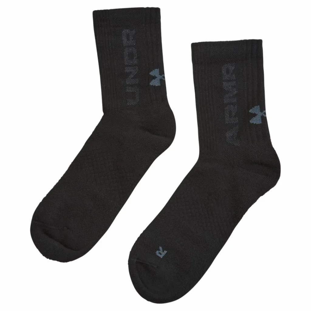 Under Armour UA 3-Maker 3pk Mid-Crew Svart Online