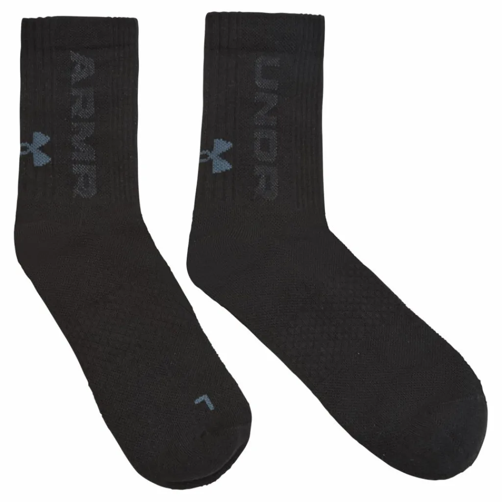 Under Armour UA 3-Maker 3pk Mid-Crew Svart Online