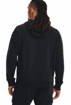 Under Armour Ua Rival Fleece Hoodie Black Blå Clearance