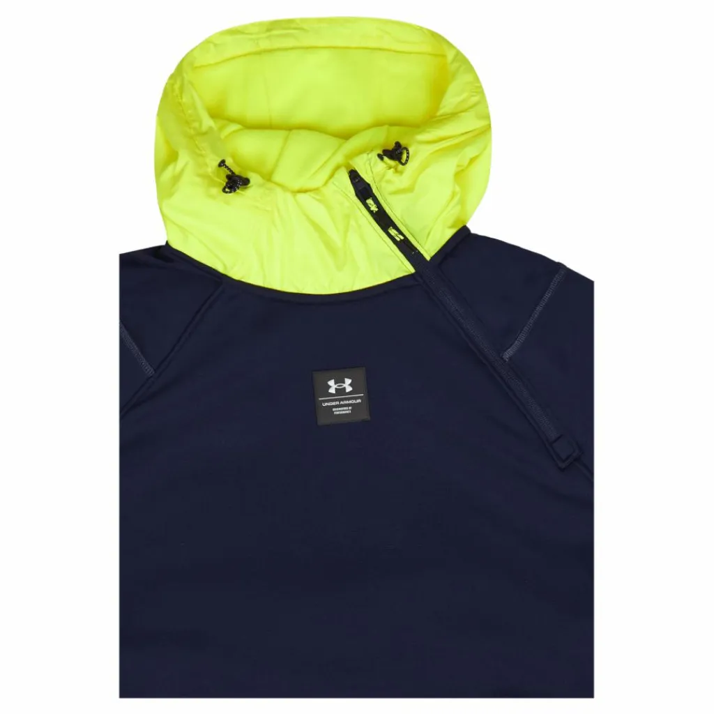 Under Armour UA RUSH FLEECE HOODIE Blå Hot
