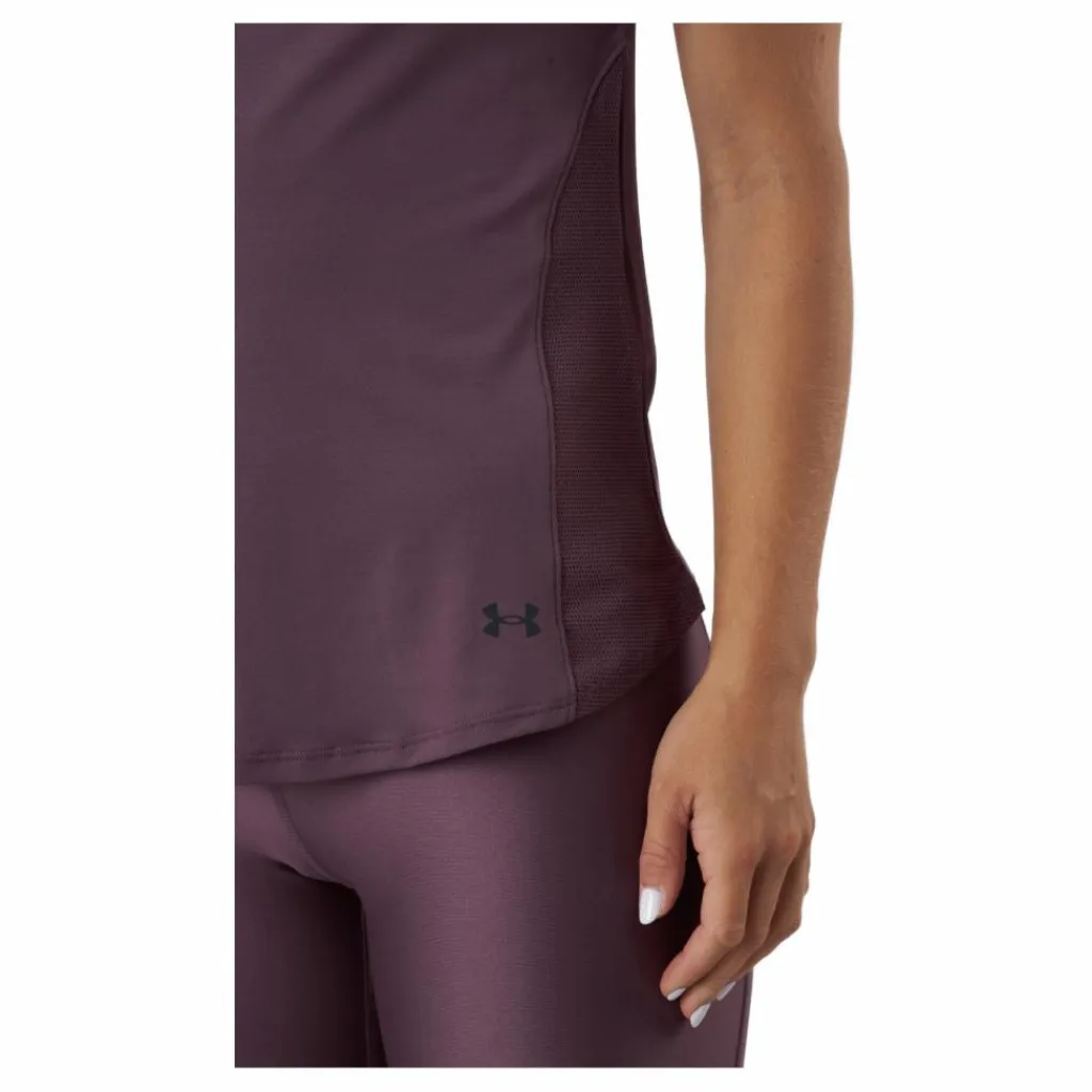 Under Armour Ua Rush Mesh Ss Ash Plum Lila Hot