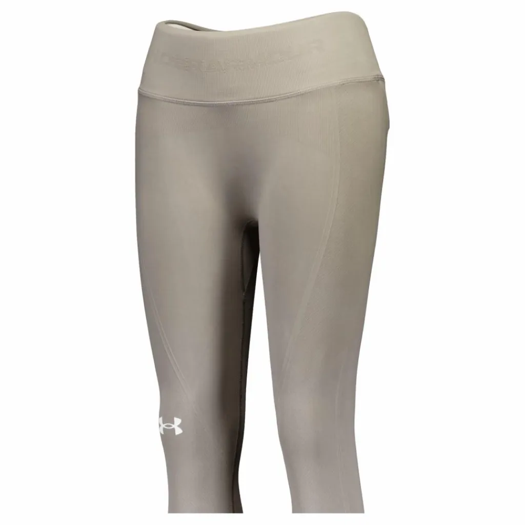 Under Armour Ua Train Seamless Legging Pewter Beige New