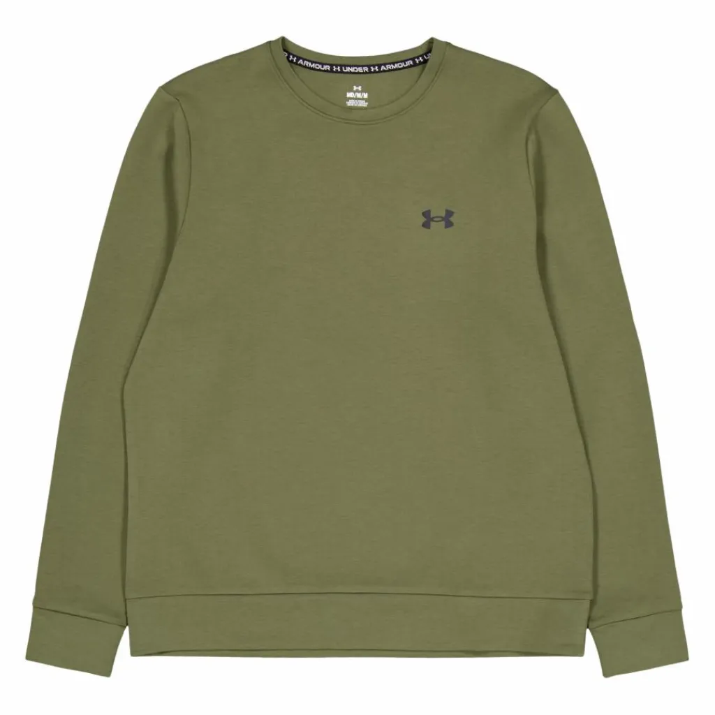Under Armour Ua Unstoppable Flc Crew Marine Od Green Grön New
