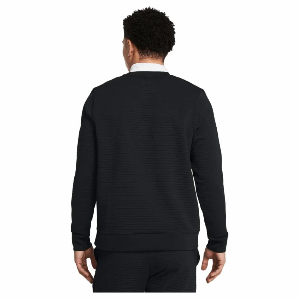 Under Armour Ua Unstoppable Flc Txtr Crew Black Svart Best