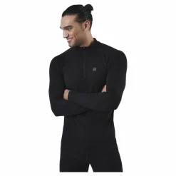 Ubbe Long Sleeve with Zip 100% Merino Wool Black*Norfolk Sale