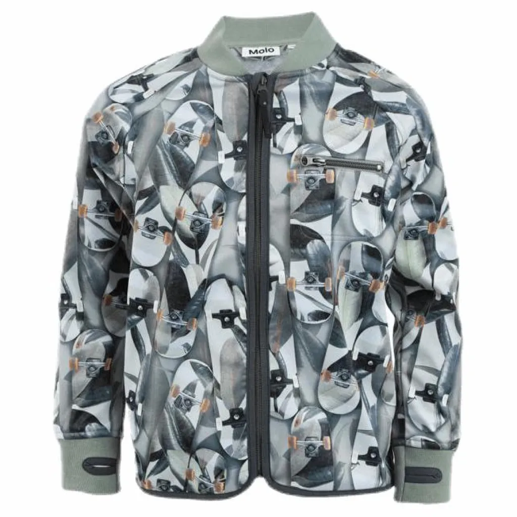 Ulas Softshell Jacket Patterned/Green*Molo New