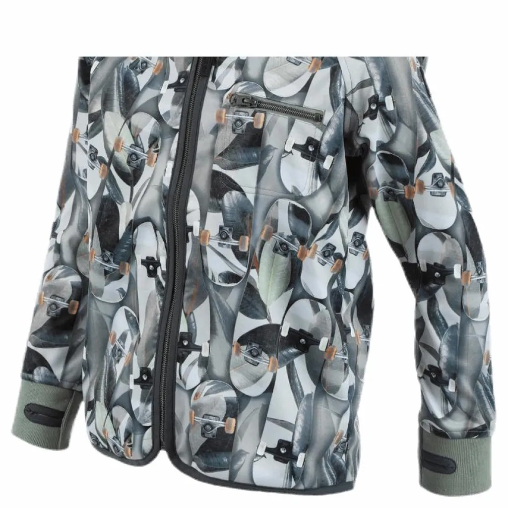 Ulas Softshell Jacket Patterned/Green*Molo New