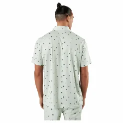Ultimate365 Allover Print Golf Polo Shirt Linen Green / Shadow Green / Impact Yellow*adidas