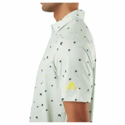 Ultimate365 Allover Print Golf Polo Shirt Linen Green / Shadow Green / Impact Yellow*adidas