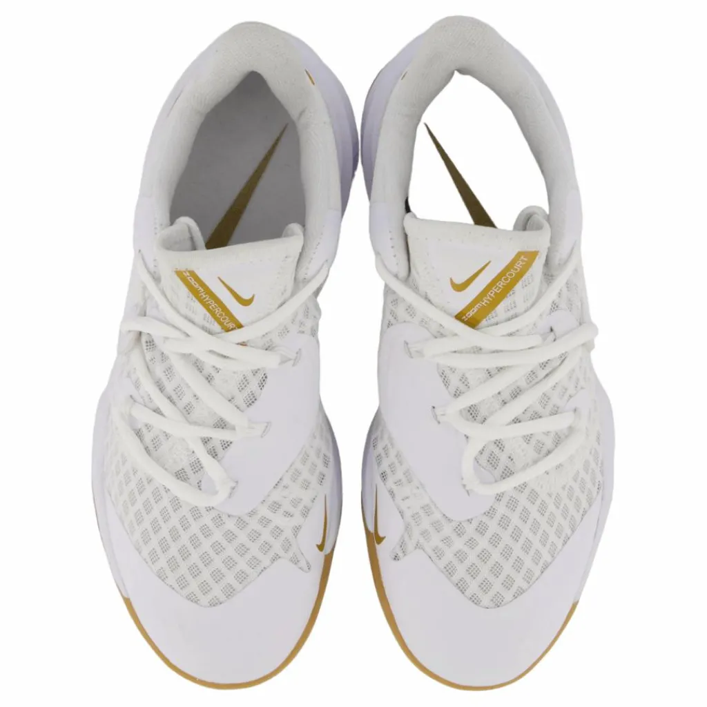 Nike Unisex Hyperspeed Court Indoor White/mtlc Gold Vit Online