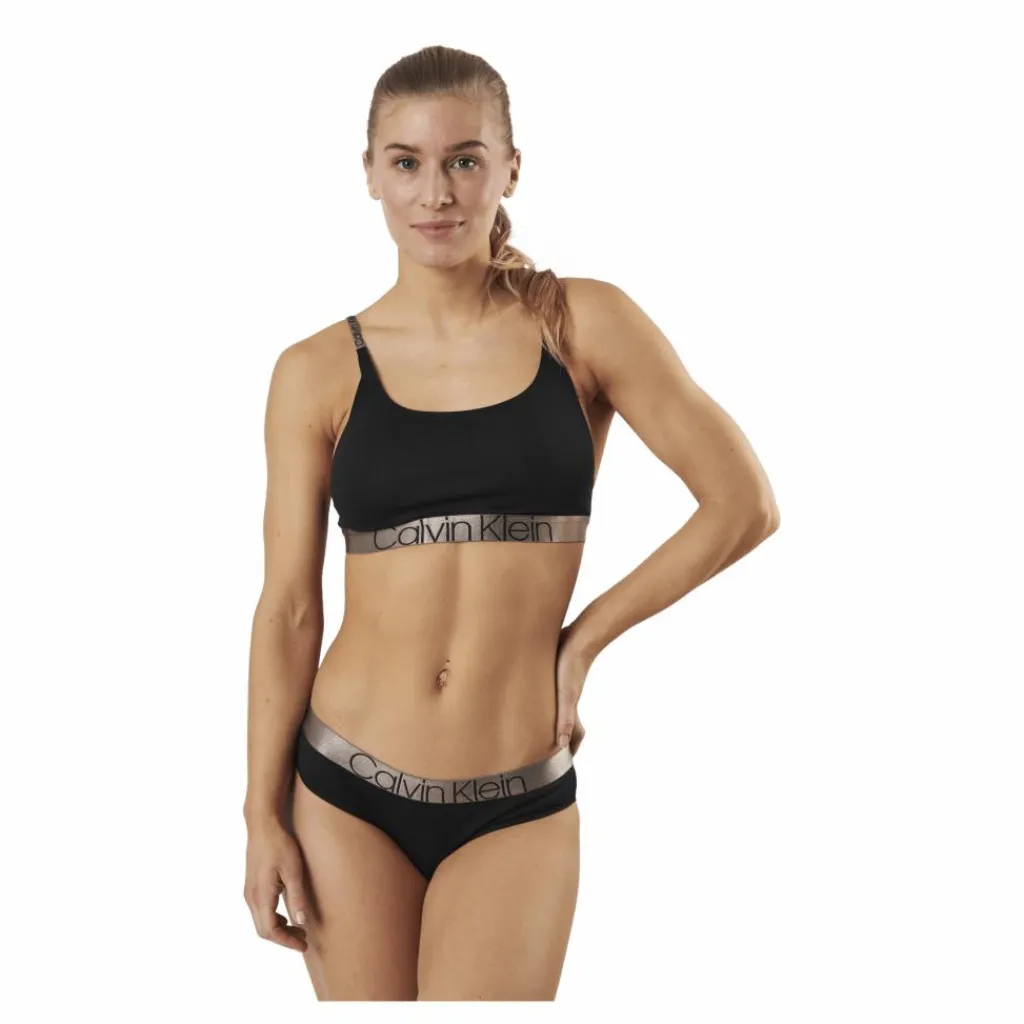 Calvin Klein Unlined Bralette Black Svart Hot