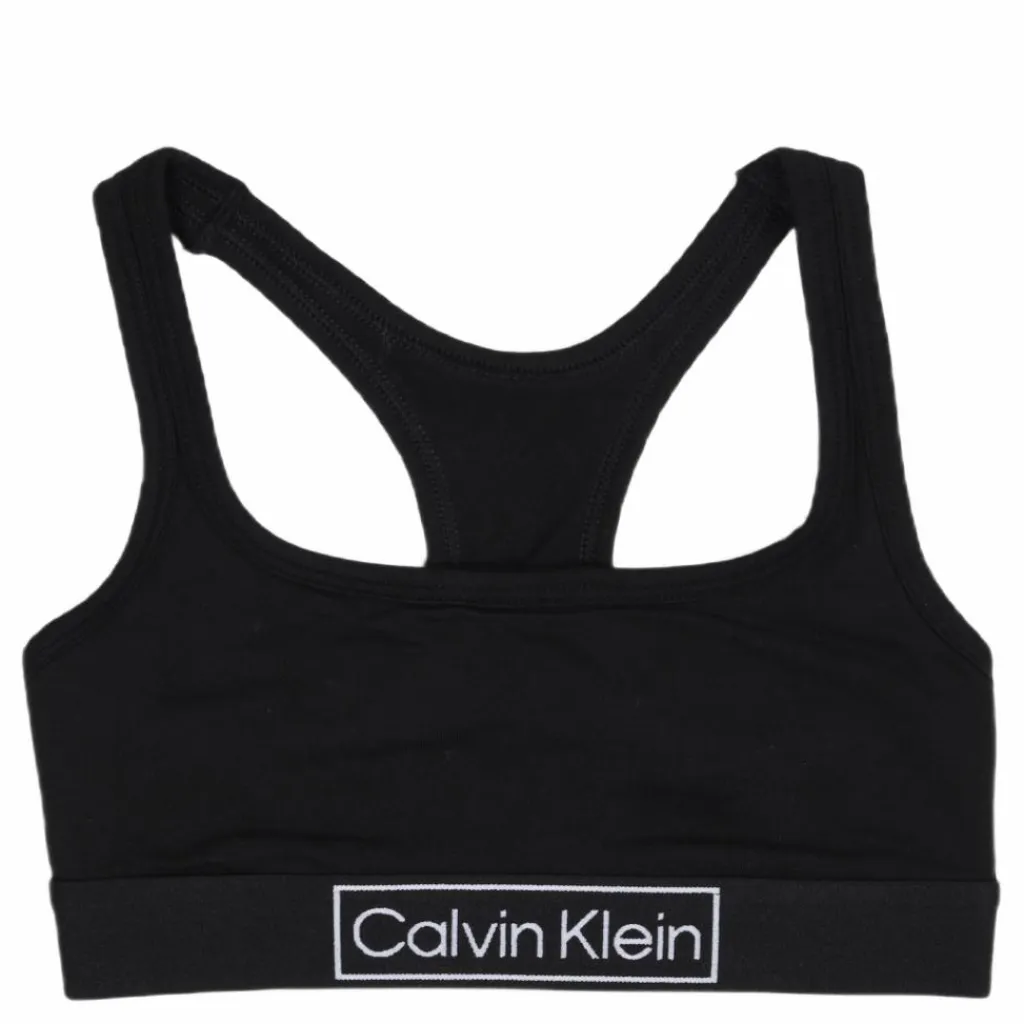 Calvin Klein Unlined Bralette Black Svart Clearance