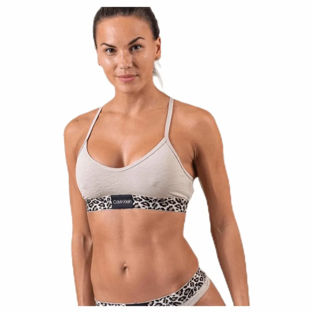 Calvin Klein Unlined Bralette Brown Brun Online