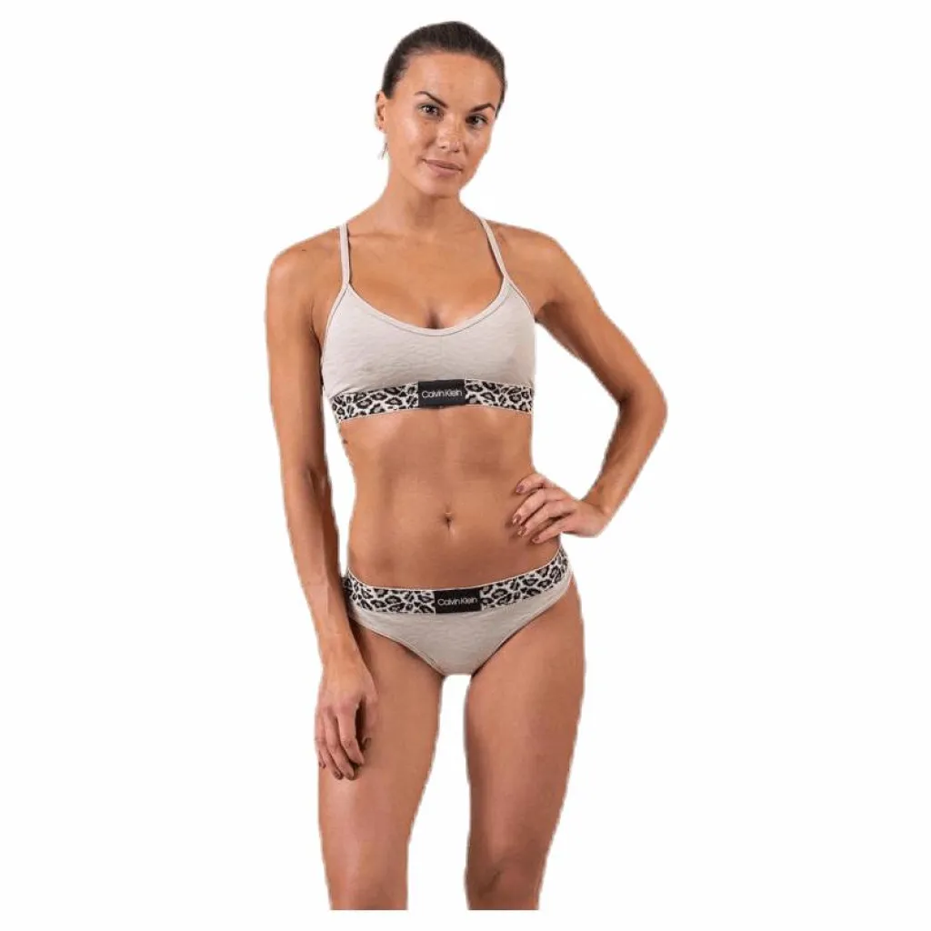 Calvin Klein Unlined Bralette Brown Brun Online