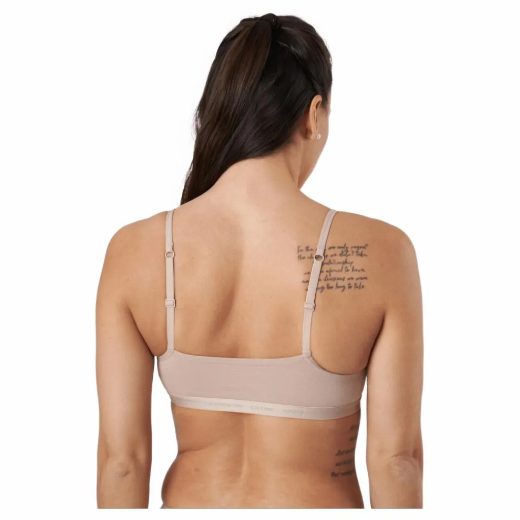 Calvin Klein Unlined Bralette 2pk Cedar/cedar Beige Hot