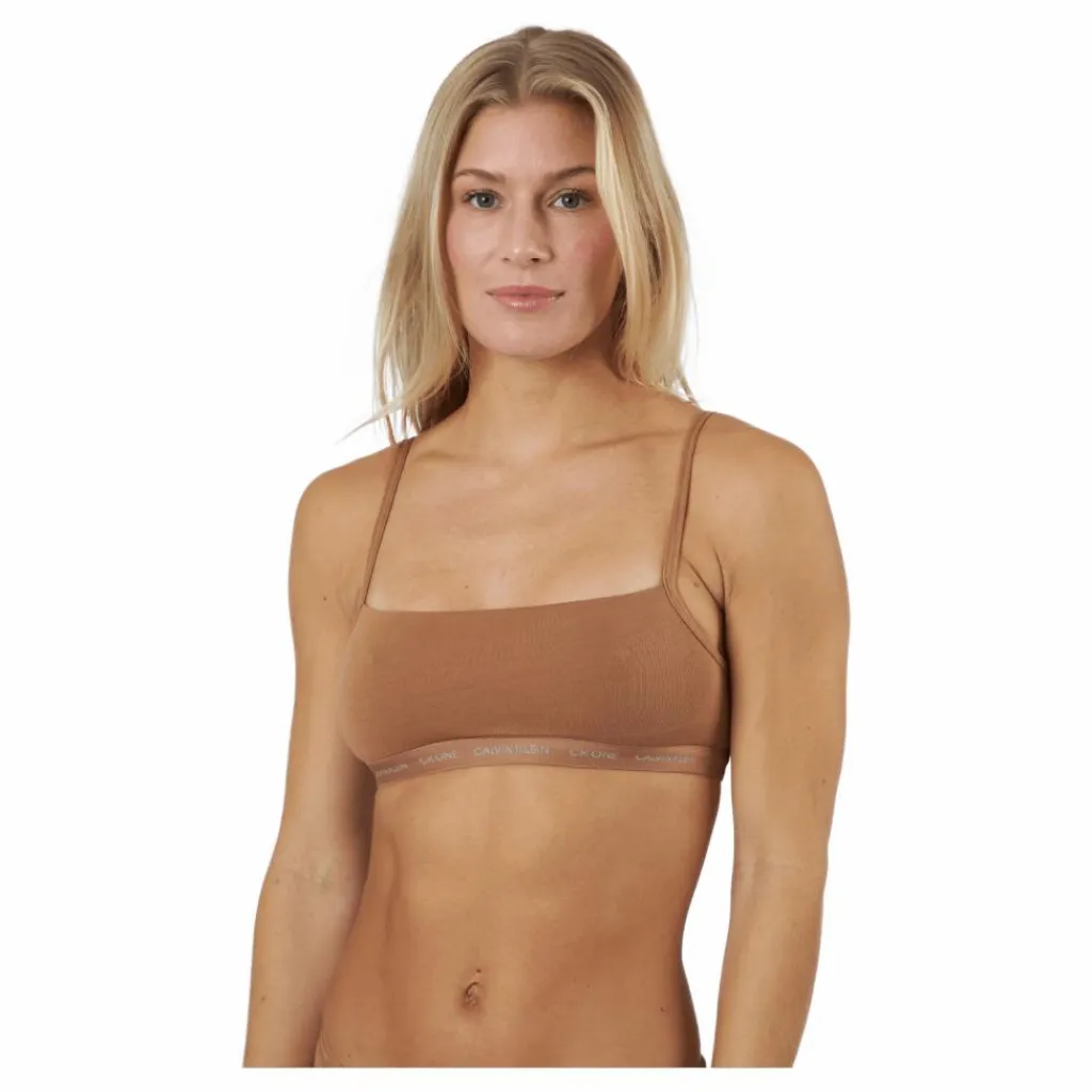Unlined Bralette 2pk Sandalwood/sandalwood*Calvin Klein New