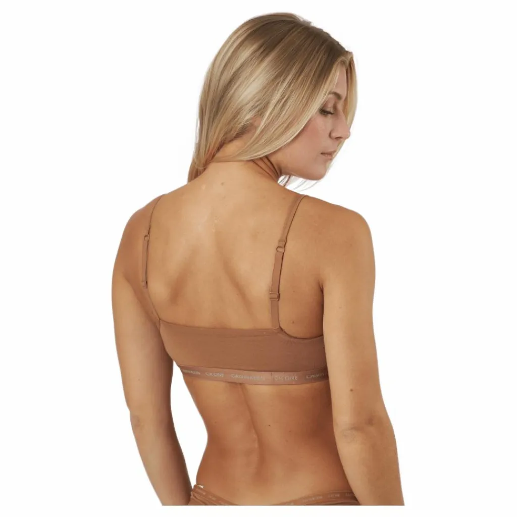 Unlined Bralette 2pk Sandalwood/sandalwood*Calvin Klein New
