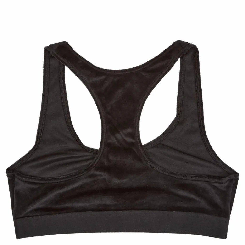Tommy Hilfiger Unlined Bralette Velour Black Brun Online