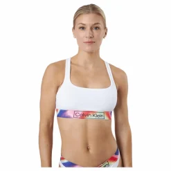 Calvin Klein Unlined Bralette White Vit