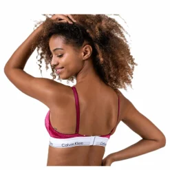 Calvin Klein Unlined Triangle Red Röd Outlet