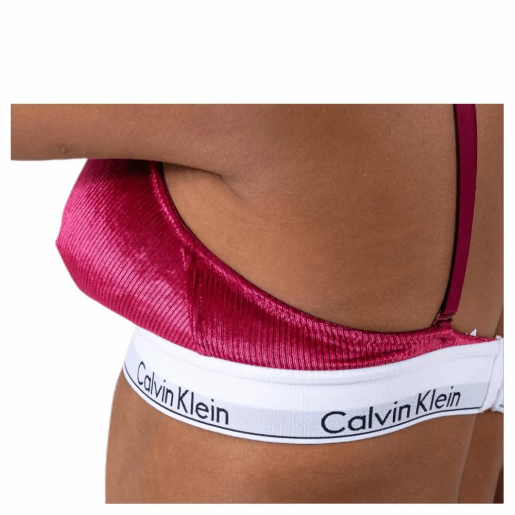 Calvin Klein Unlined Triangle Red Röd Outlet