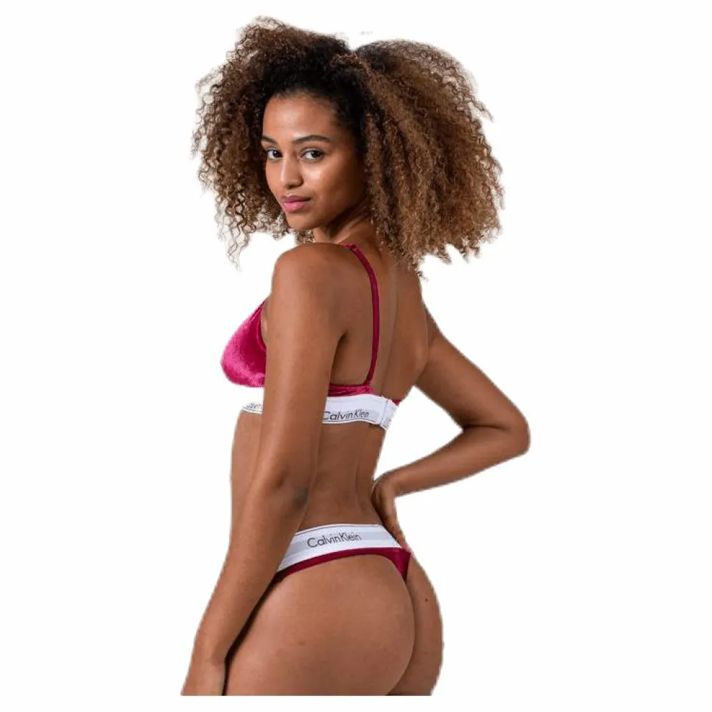 Calvin Klein Unlined Triangle Red Röd Outlet