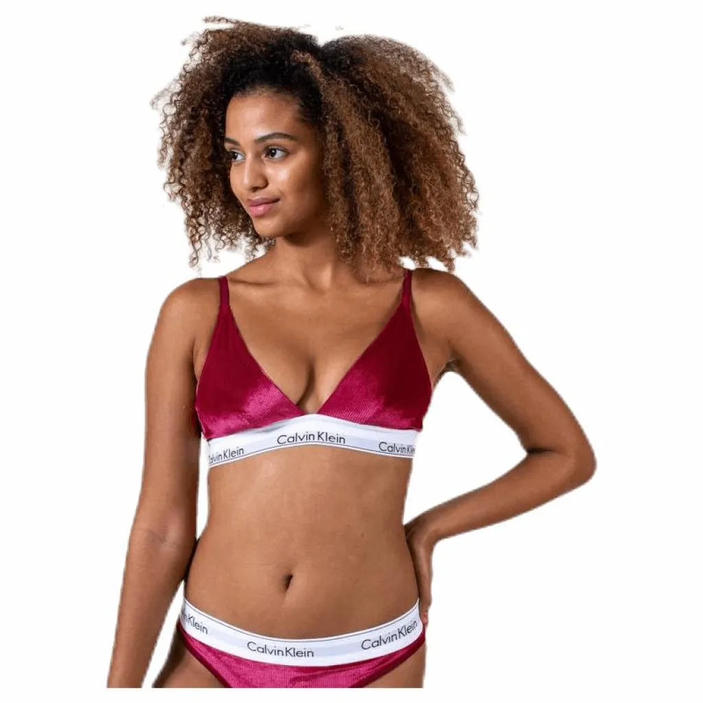 Calvin Klein Unlined Triangle Red Röd Outlet