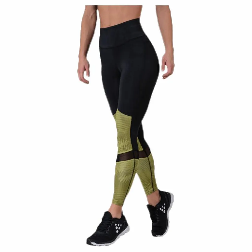 UNMTD High Waist Tights Black/Yellow*Craft Best