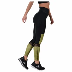 UNMTD High Waist Tights Black/Yellow*Craft Best