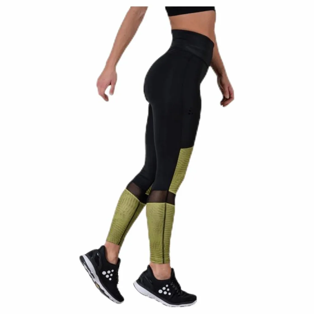 UNMTD High Waist Tights Black/Yellow*Craft Best