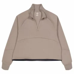Under Armour Unstoppable Flc Rugby Crop Brown Beige Clearance