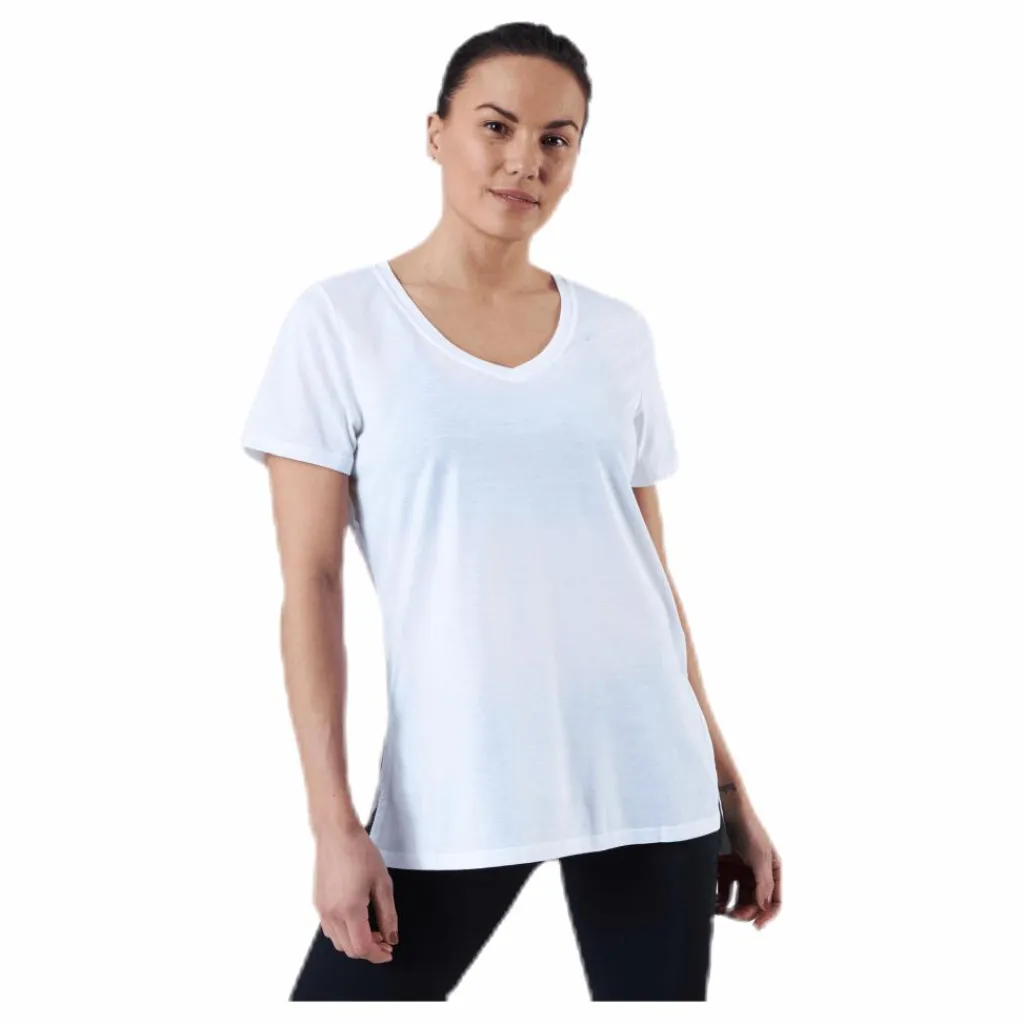 2XU URBAN V Neck Hi Low Tee White Vit Best