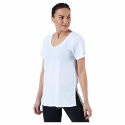2XU URBAN V Neck Hi Low Tee White Vit Best