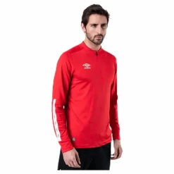 Umbro UX Elite Halfzip Top White/Red Vit och Röd Hot