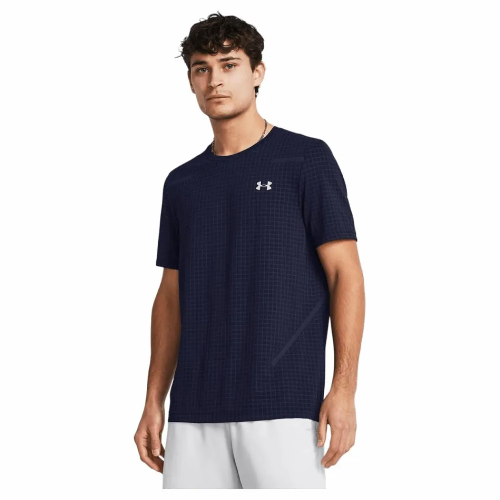 Vanish Seamless Grid Ss Midnight Navy*Under Armour