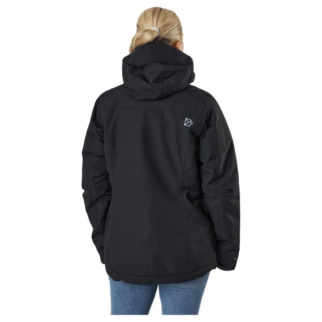 Didriksons Vanja Wns Jkt Black Svart Outlet