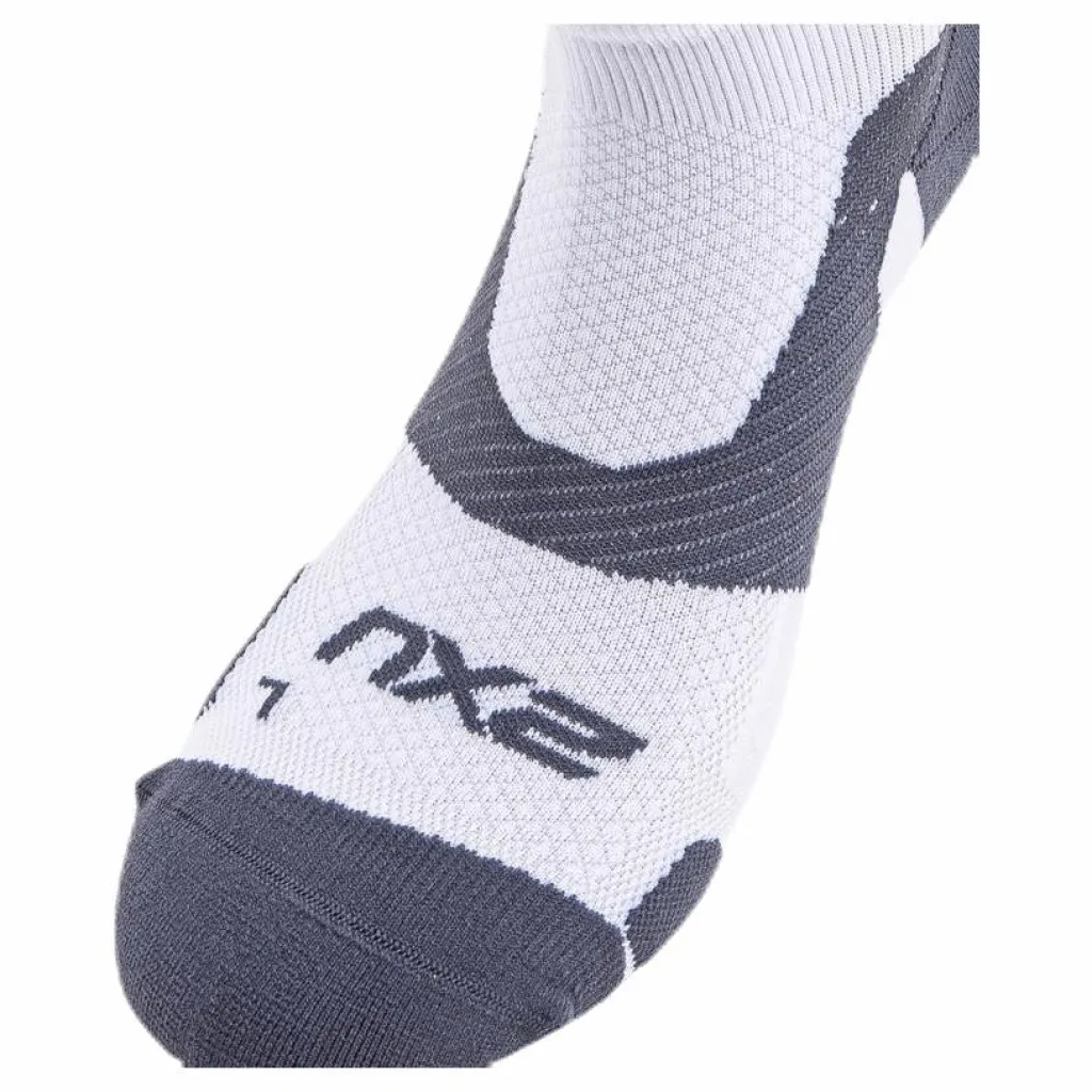 Vectr LightCush 1/4 Crew Sock White/Grey*2XU Discount
