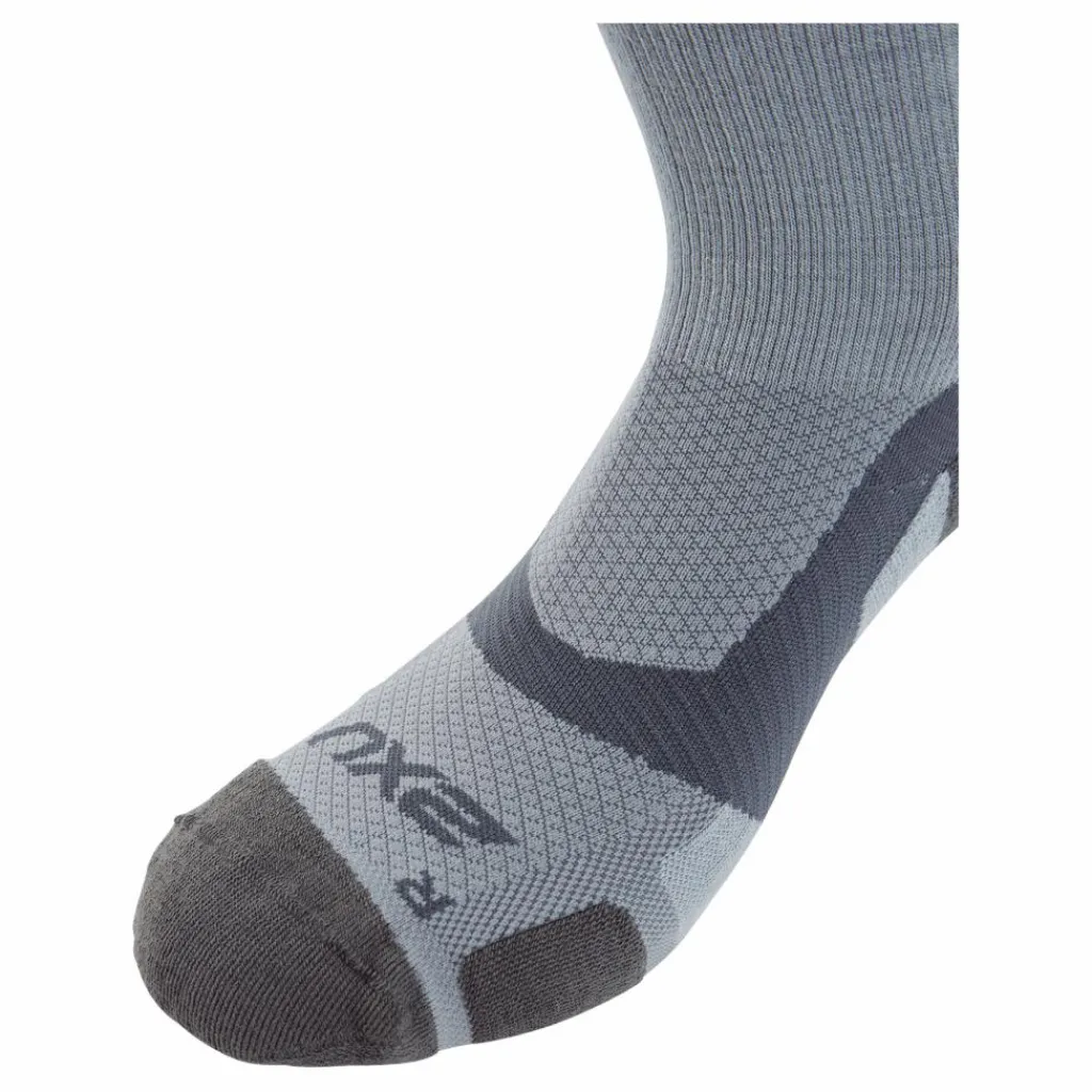 2XU Vectr Merino L.cush Crew Sock Grey/grey Vit